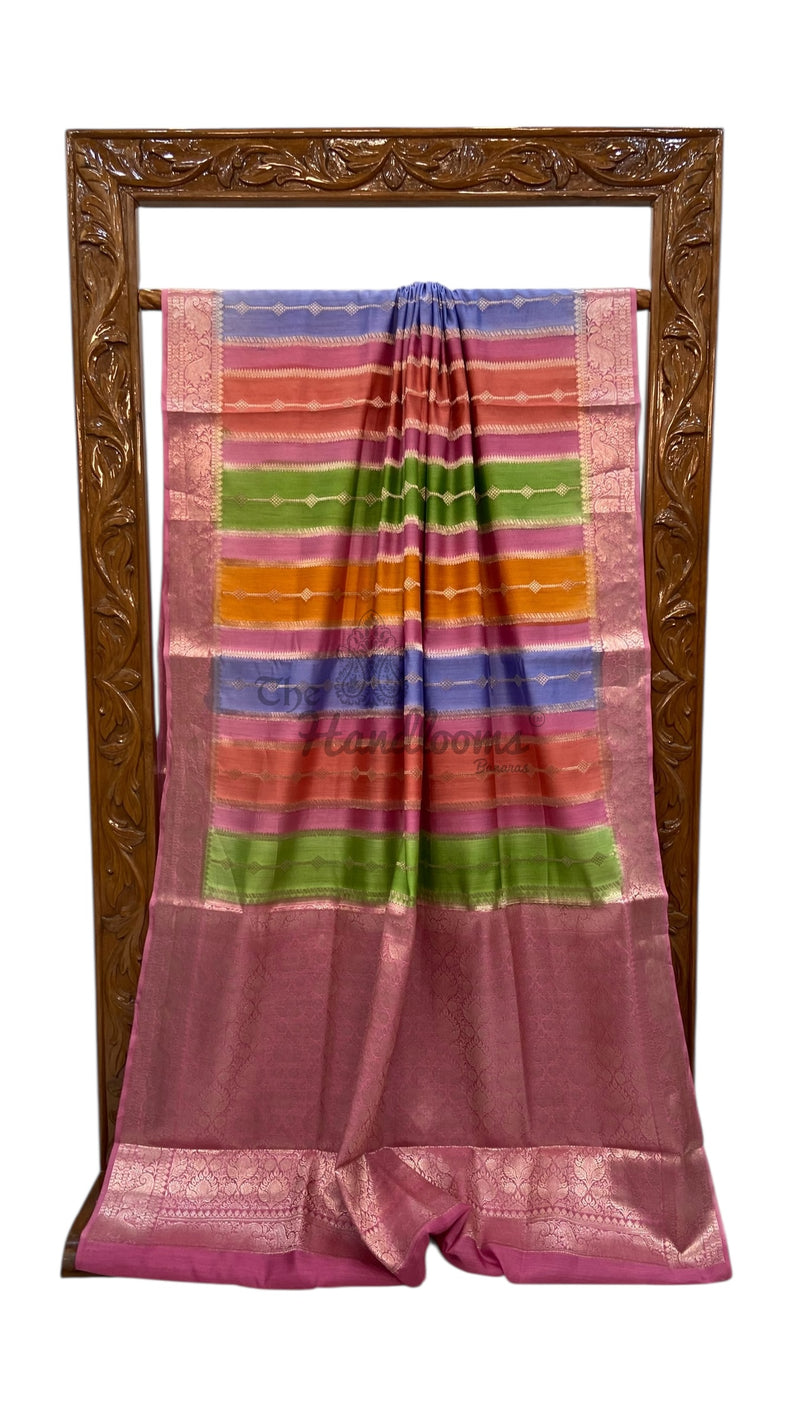 Pure Chiniya Silk Handloom Banarasi Saree - The Handlooms