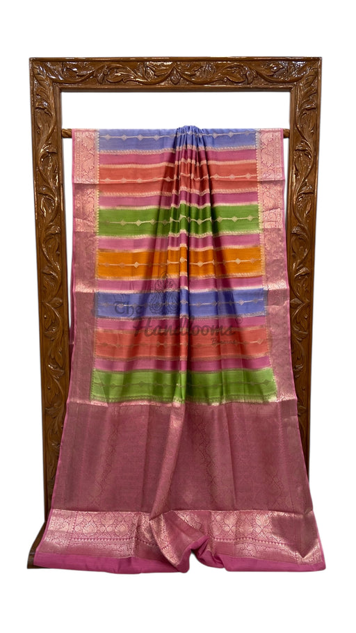 Pure Chiniya Silk Handloom Banarasi Saree - The Handlooms