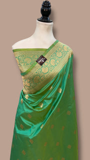 Pure Katan Silk Banarasi Handloom Saree - All over Kadua motifs - The Handlooms