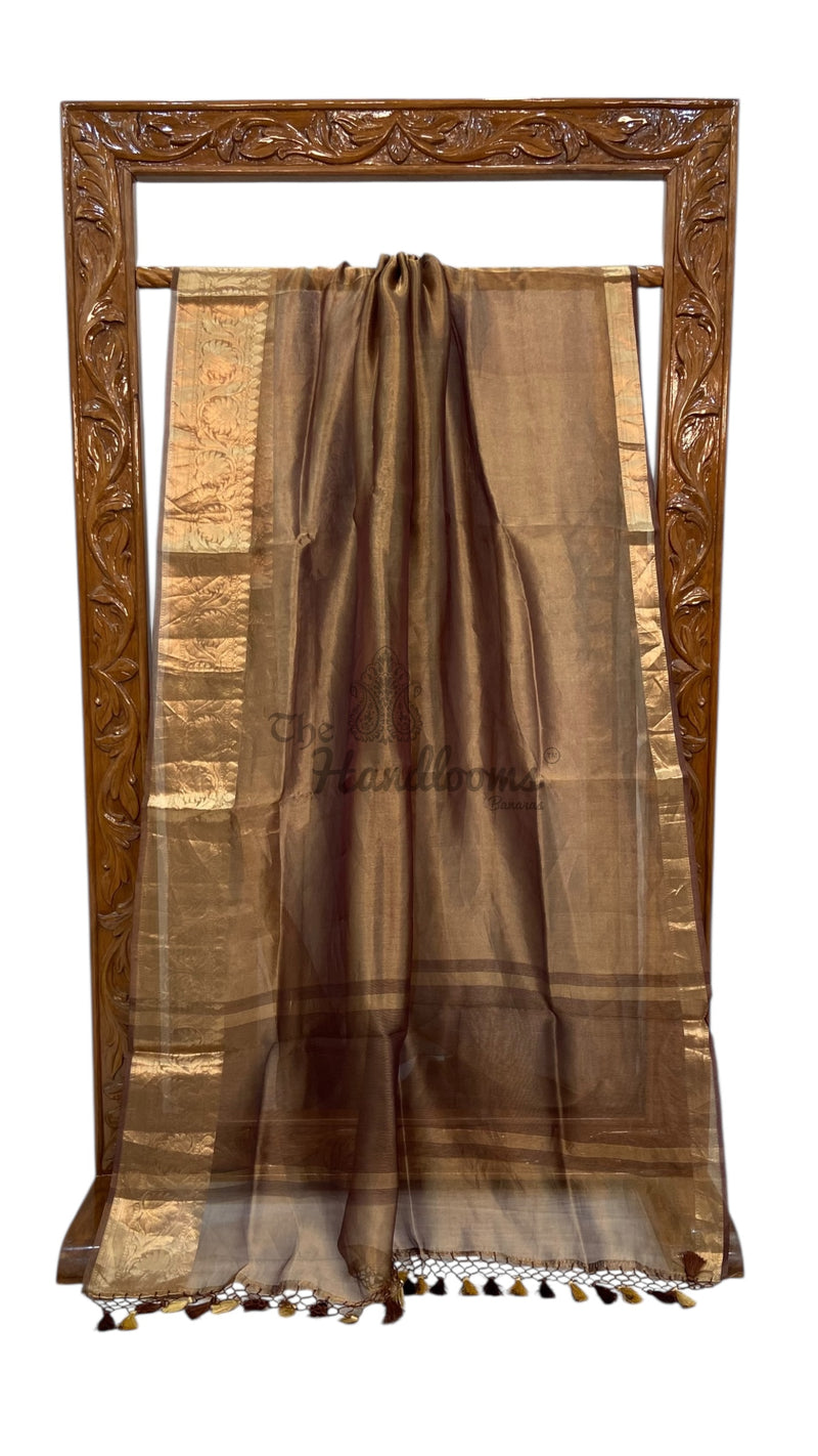 Pure Kora Tissue Handloom Banarasi Saree - The Handlooms