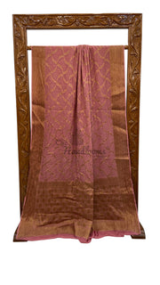 Pure Chiffon Khaddi Banarasi Saree - The Handlooms