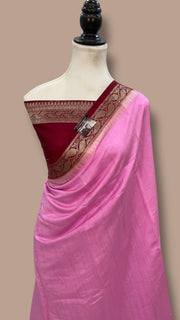 Pure Chiniya Silk Khaddi Handloom Banarasi Saree - The Handlooms