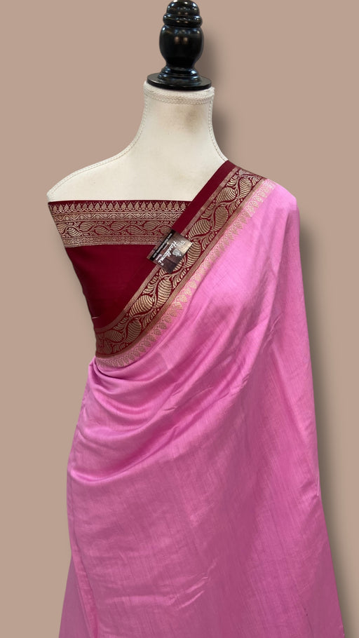 Pure Chiniya Silk Khaddi Handloom Banarasi Saree - The Handlooms