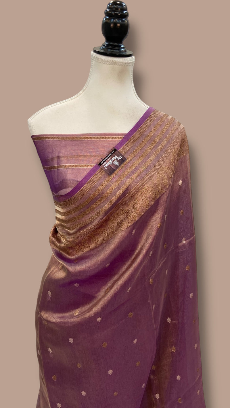 Pure Kora Tissue Handloom Banarasi Saree - The Handlooms