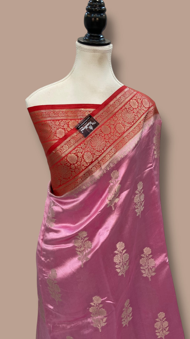 Pure Mango Silk Banarasi Handloom Saree - The Handlooms