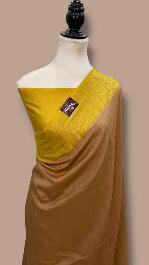 Moonga Georgette Handloom Banarasi Saree - The Handlooms