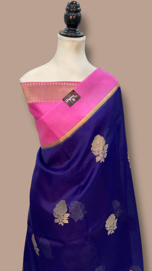 Pure Kora Handloom Banarasi Saree - The Handlooms