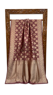 Pure Katan Silk Banarasi Handloom Saree - All Over Jaal Work - The Handlooms