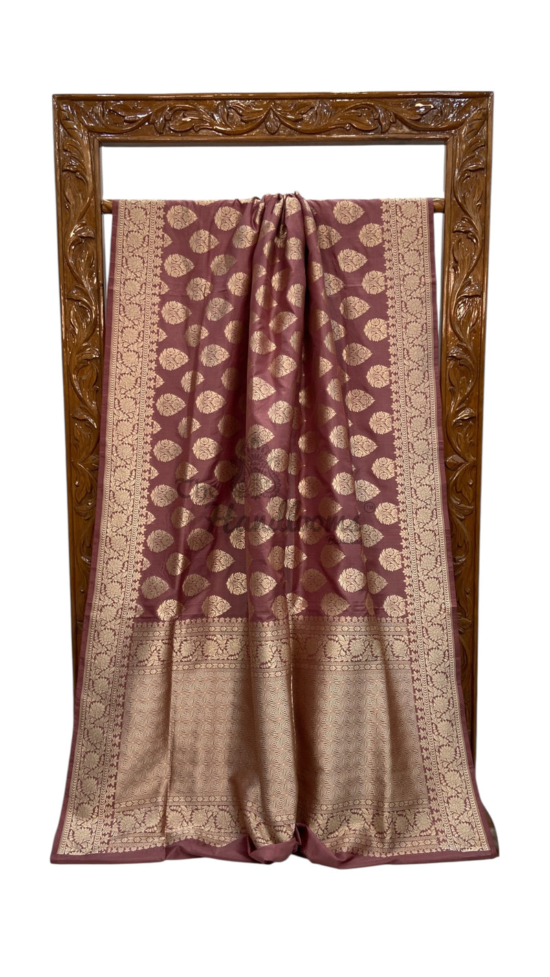Pure Katan Silk Banarasi Handloom Saree - All Over Jaal Work - The Handlooms