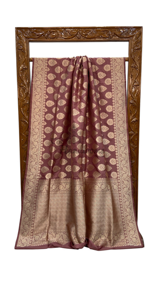 Pure Katan Silk Banarasi Handloom Saree - All Over Jaal Work - The Handlooms