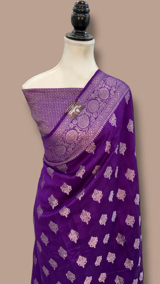 Pure Chiniya Silk Handloom Banarasi Saree - The Handlooms