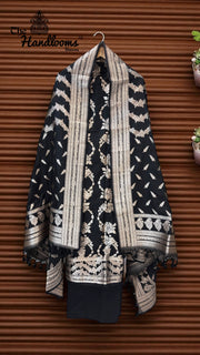 Pure Katan Silk Handlooms Banarasi Dress material - The Handlooms