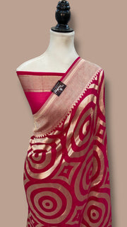 Khaddi Georgette Handloom Banarasi Saree - The Handlooms