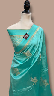 Pure Mango Silk Banarasi Handlokom Saree - The Handlooms