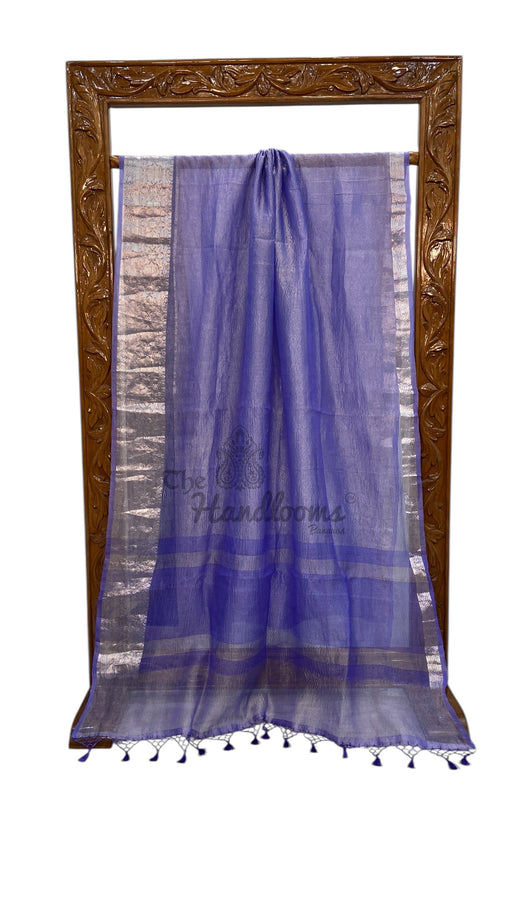 Pure Kora Tissue Crush Handloom Banarasi Saree - The Handlooms