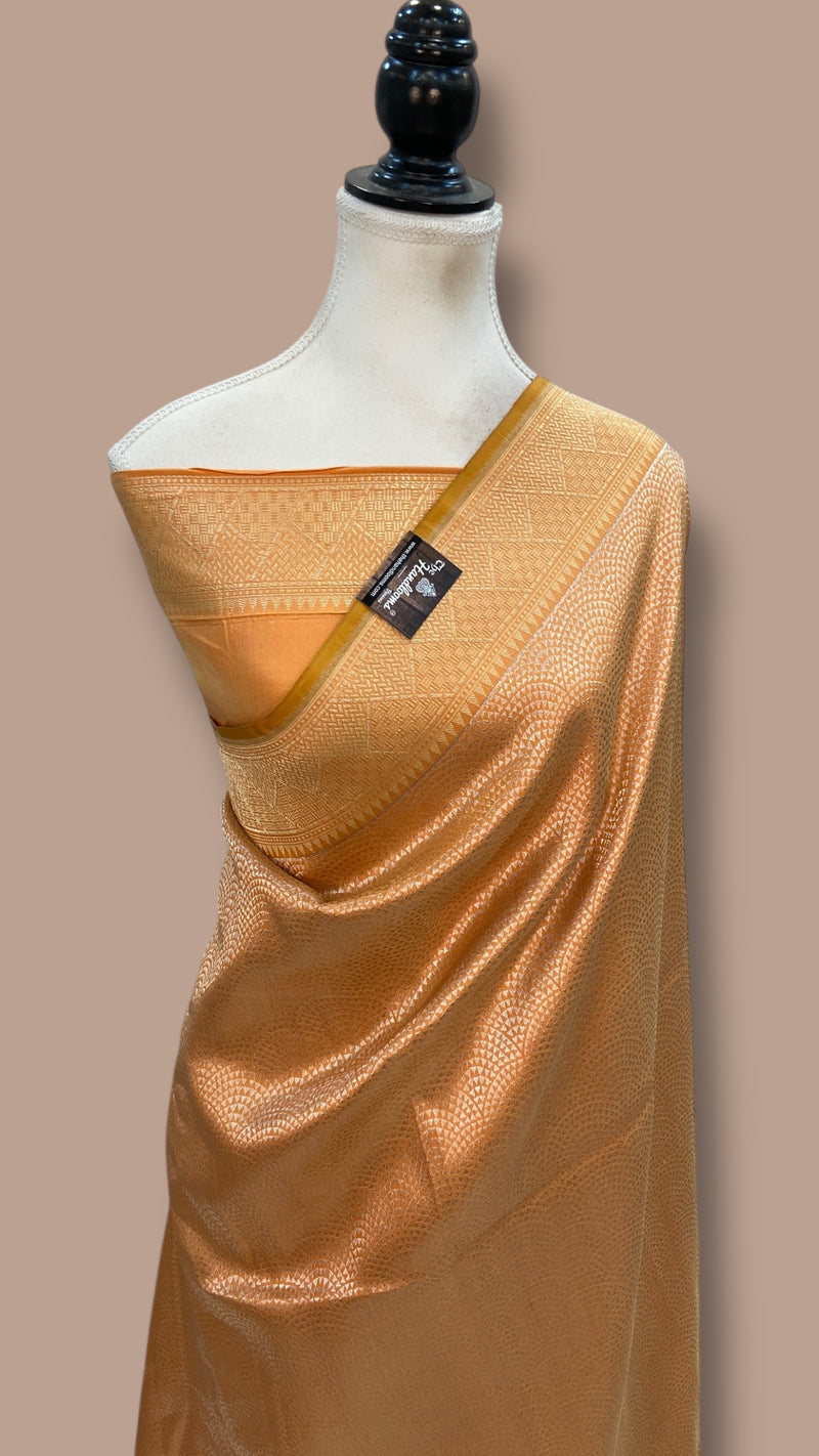 Pure Katan Silk Banarasi Handloom Saree - Tanchui Brocade