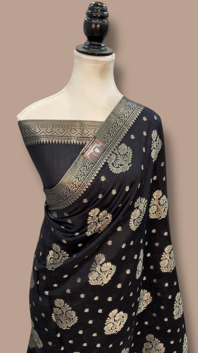 Pure Chiniya Silk Khaddi Handloom Banarasi Saree