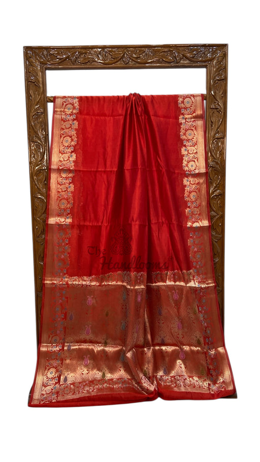 Pure Mango Silk Banarasi Handloom Saree - The Handlooms