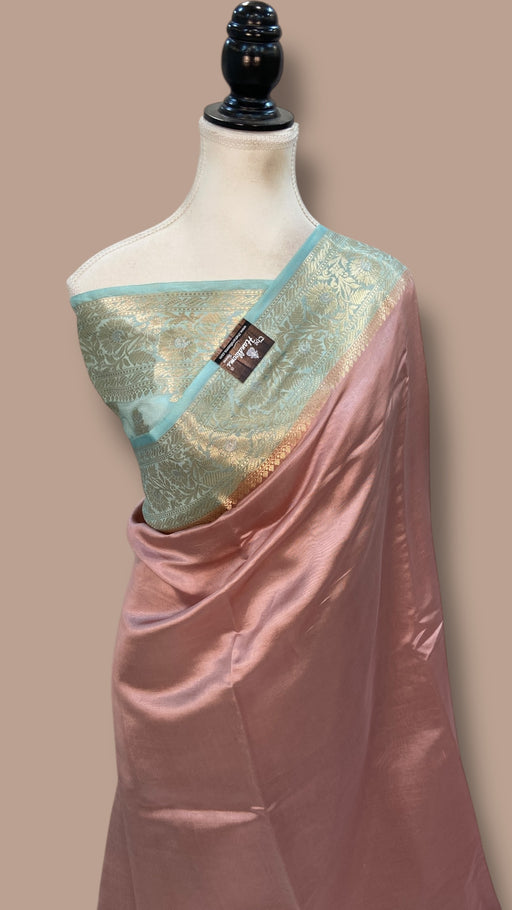 Pure Mango Silk Banarasi Handloom Saree - The Handlooms
