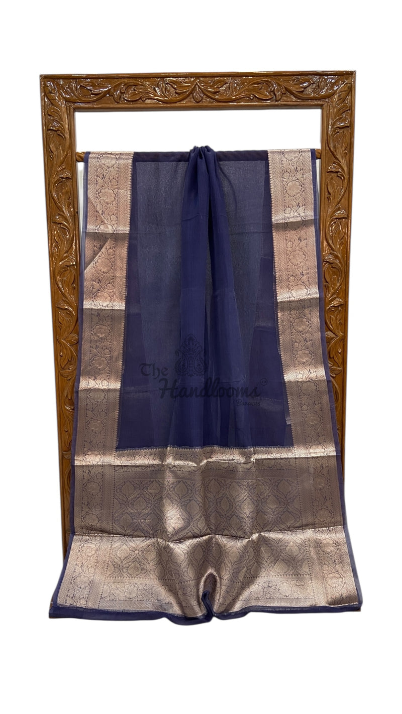 Pure Kora Tissue Handloom Banarasi Saree - The Handlooms