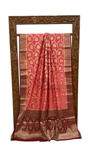 Pure Chiniya Silk Handloom Banarasi Saree - The Handlooms