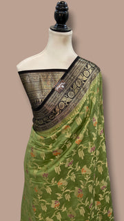 Pure Chiniya Silk Handloom Banarasi Saree - The Handlooms