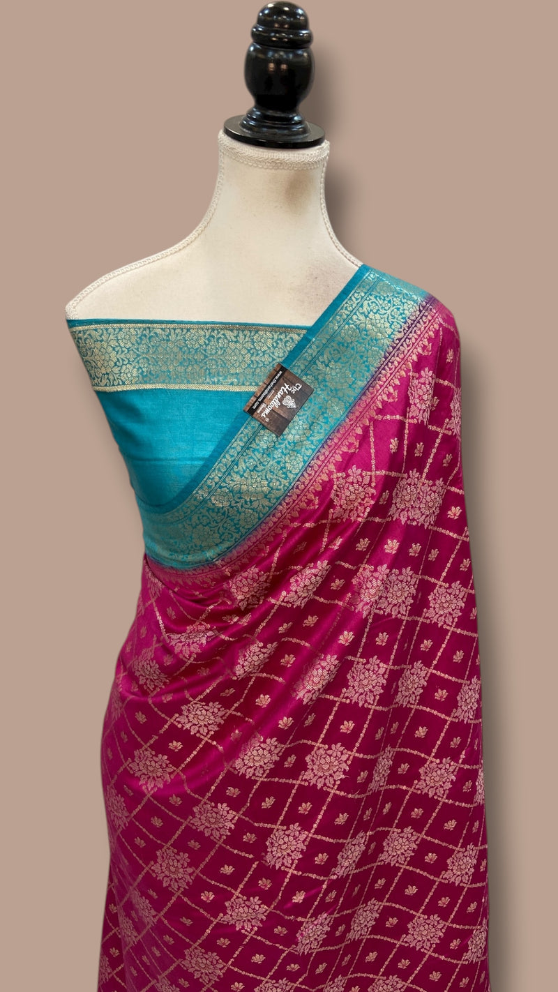 Pure Chiniya Silk Handloom Banarasi Saree - The Handlooms