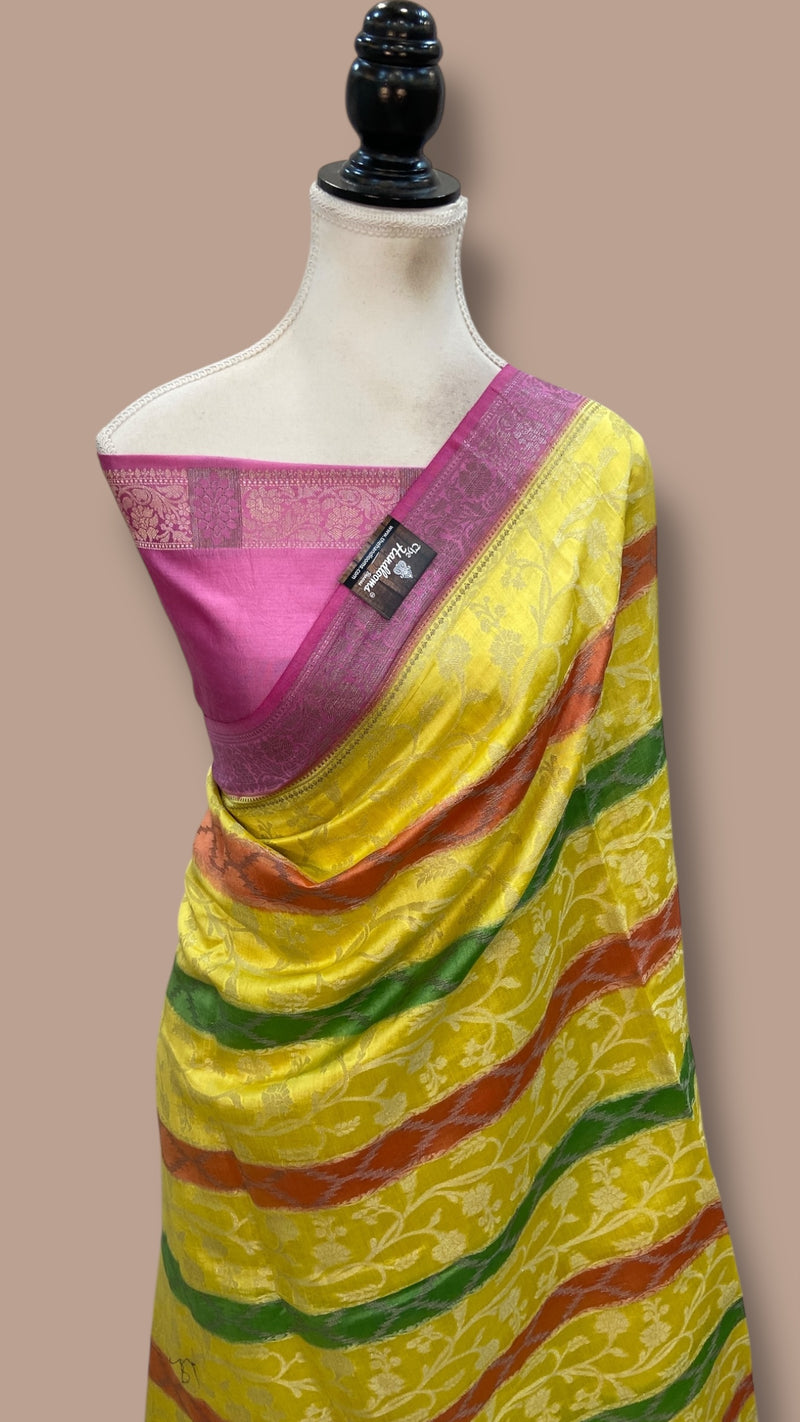 Pure Chiniya Silk Handloom Banarasi Saree - The Handlooms