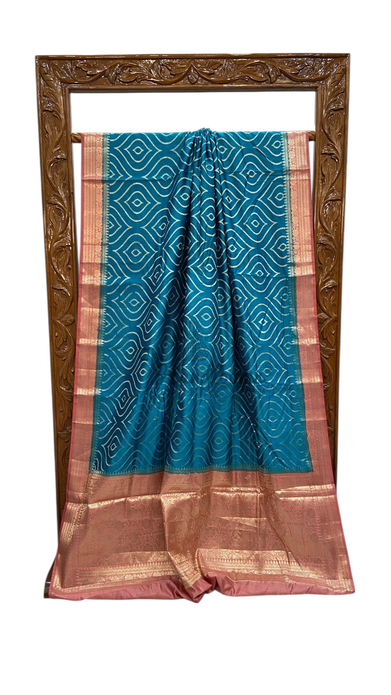 Pure Chiniya Silk Handloom Banarasi Saree - The Handlooms