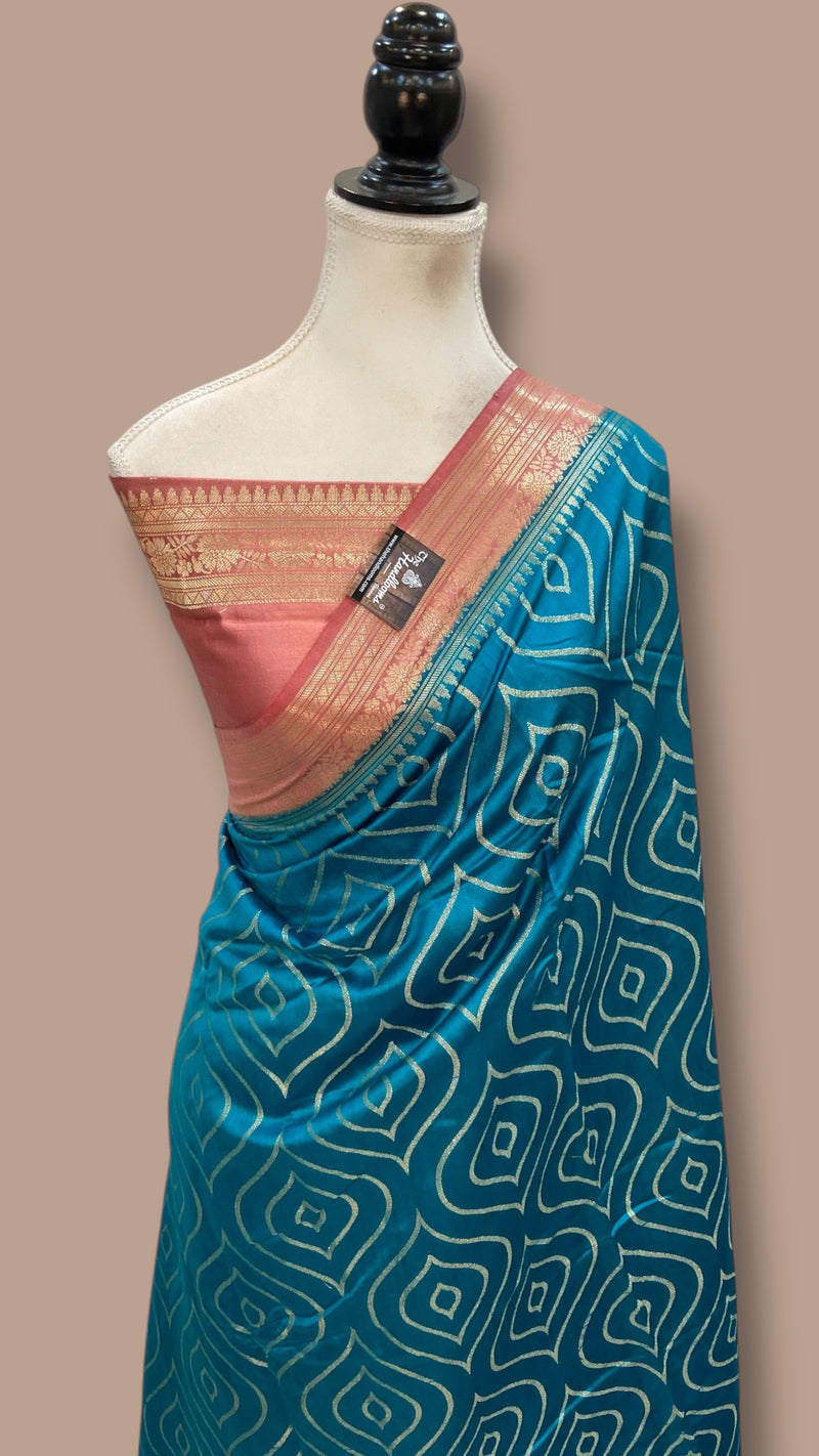 Pure Chiniya Silk Handloom Banarasi Saree - The Handlooms