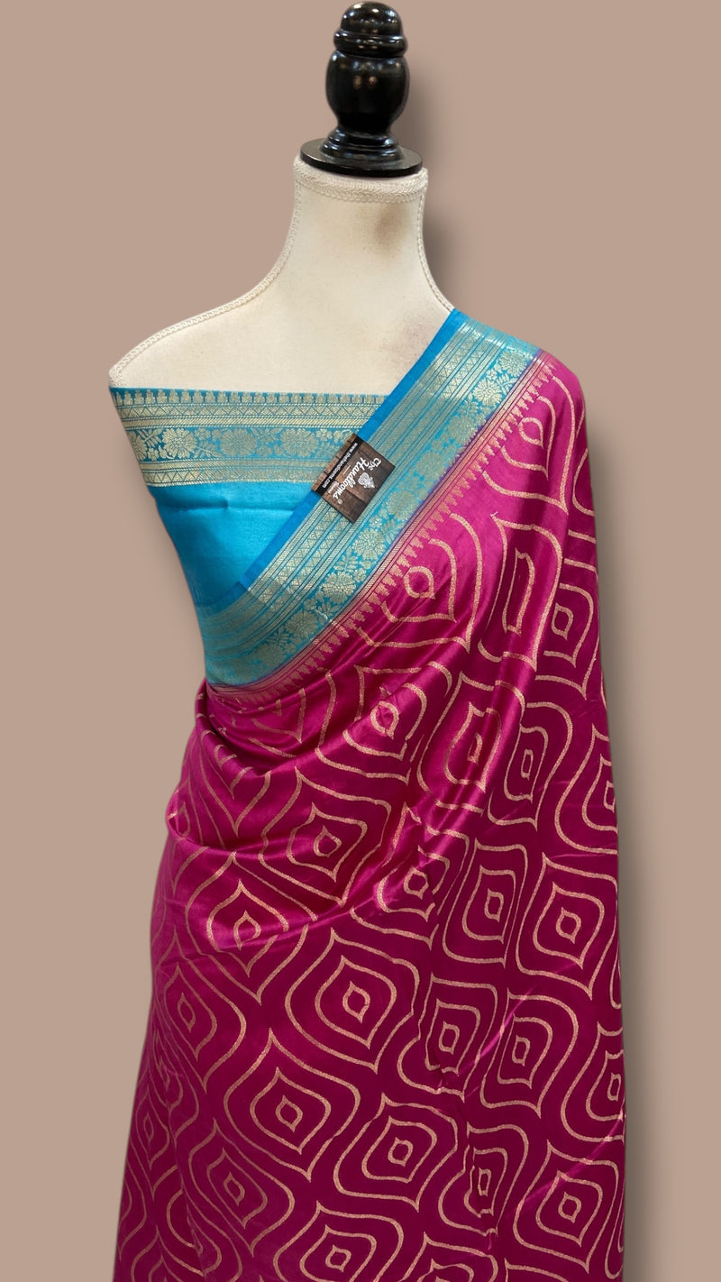 Pure Chiniya Silk Handloom Banarasi Saree - The Handlooms