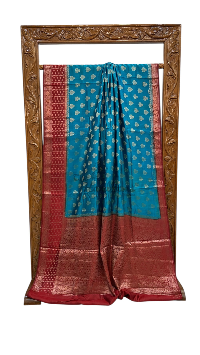 Pure Chiniya Silk Handloom Banarasi Saree - The Handlooms
