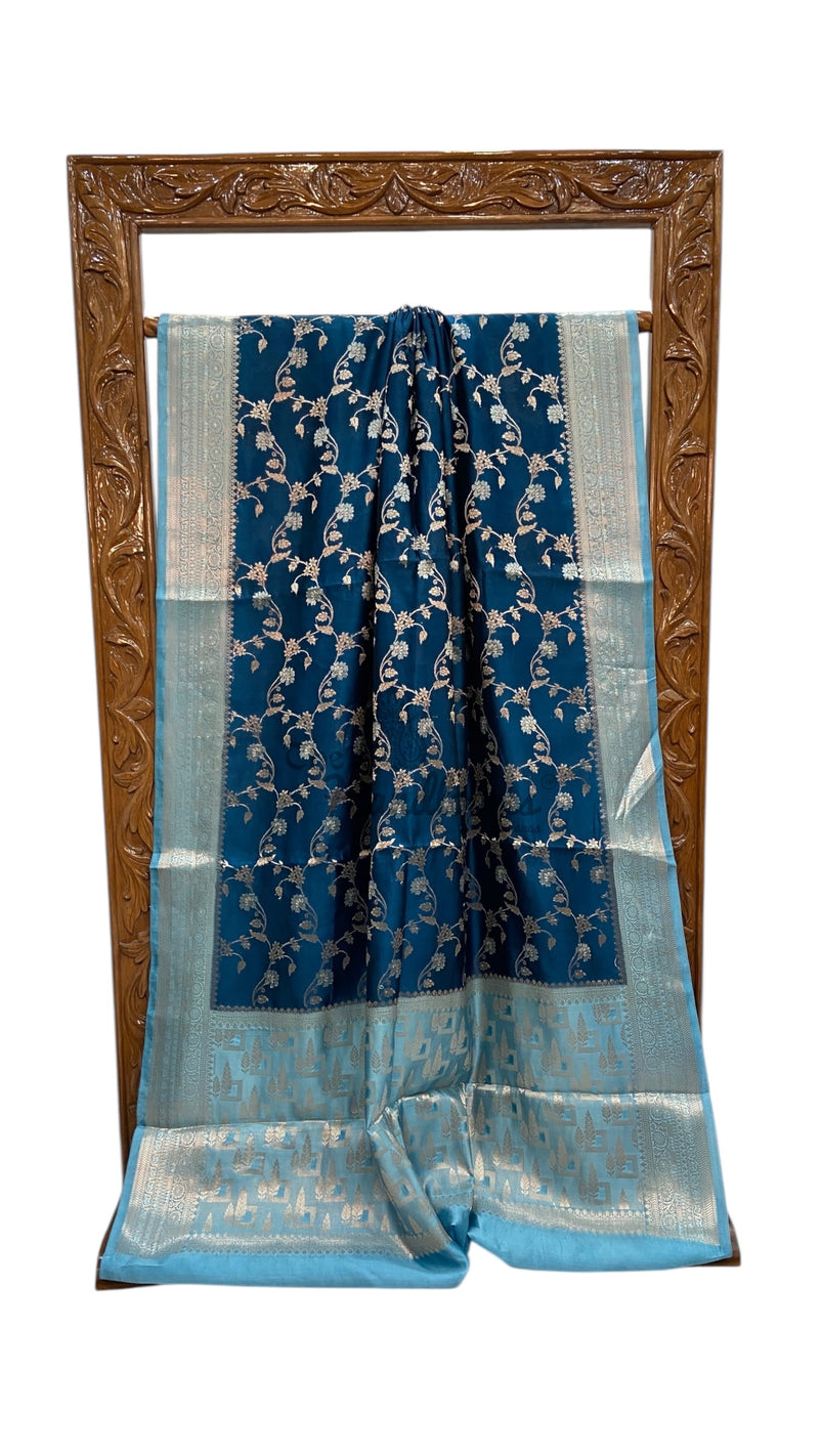 Pure Mango Silk Banarasi Handloom Saree - The Handlooms
