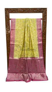 Pure Chiniya Silk Handloom Banarasi Saree - The Handlooms