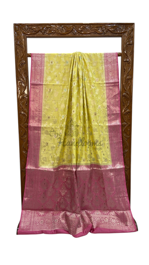 Pure Chiniya Silk Handloom Banarasi Saree - The Handlooms