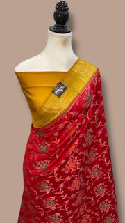 Pure Chiniya Silk Handloom Banarasi Saree - The Handlooms