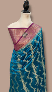 Pure Dupion Silk Banarasi Saree - The Handlooms