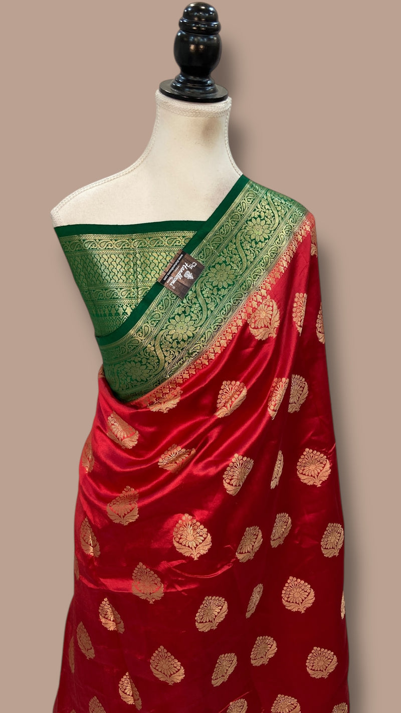 Pure Dupion Silk Banarasi Saree
