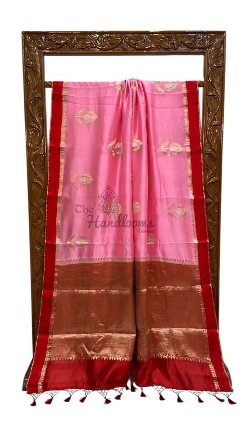 Pure Mango Silk Banarasi Handlokom Saree