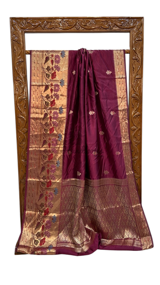 Pure Mango Silk Banarasi Handloom Saree - The Handlooms