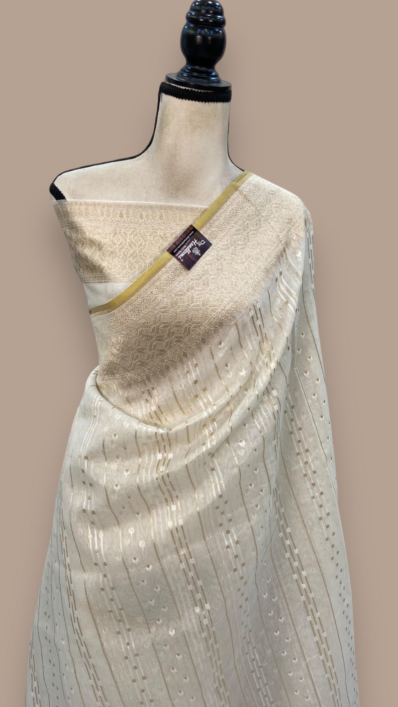 Pure Cotton Banarasi Handloom Saree - The Handlooms
