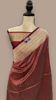 Pure Katan Silk Banarasi Handloom Saree - Tanchui Brocade - The Handlooms