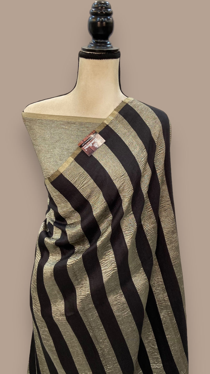 Pure Moonga Tissue Silk Banarasi Handloom Saree - The Handlooms