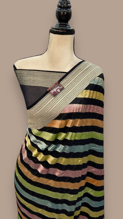 Khaddi Georgette Handloom Banarasi Saree