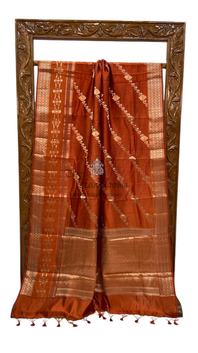 Pure Mango Silk Banarasi Handloom Saree