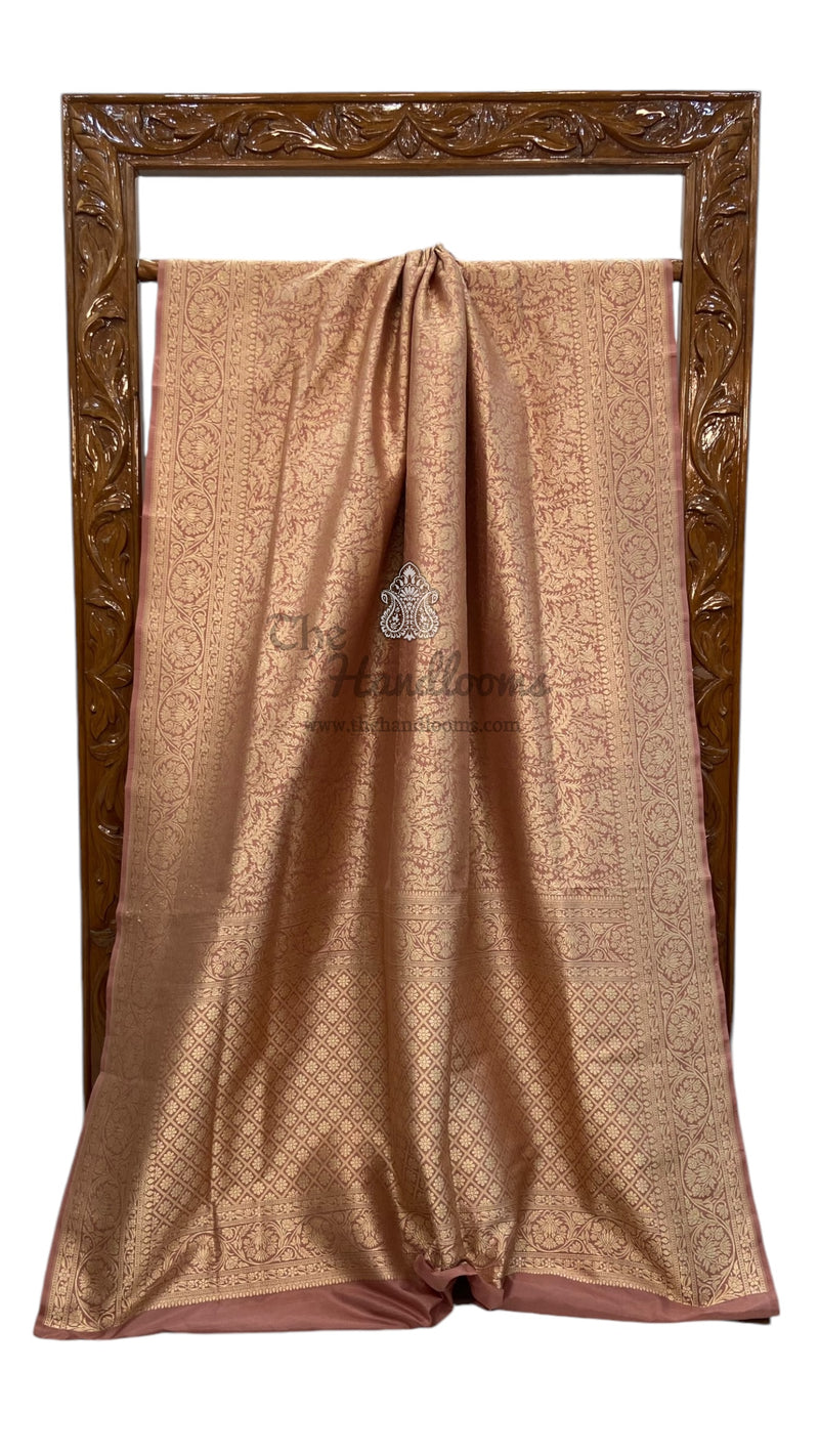 Pure Katan Silk Banarasi Handloom Saree - Tanchui Brocade - The Handlooms