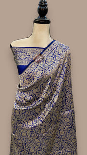 Pure Katan Silk Banarasi Handloom Saree - Tanchui Brocade - The Handlooms