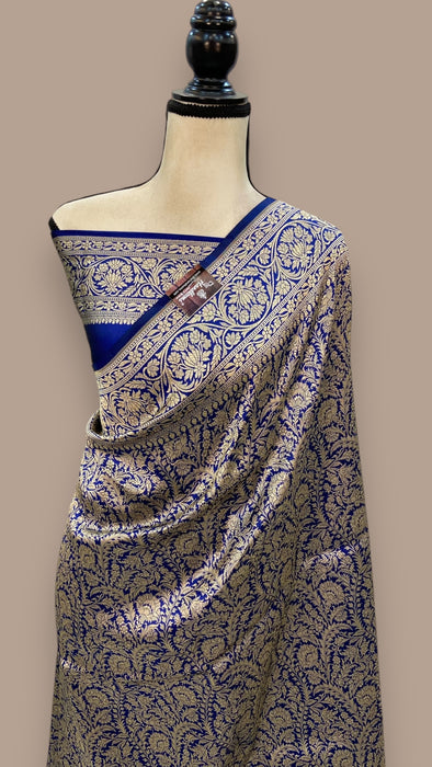 Pure Katan Silk Banarasi Handloom Saree - Tanchui Brocade