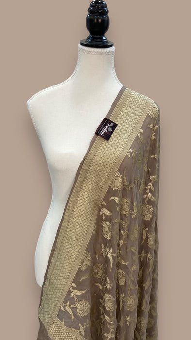 Khaddi Georgette Handloom Banarasi Dupatta