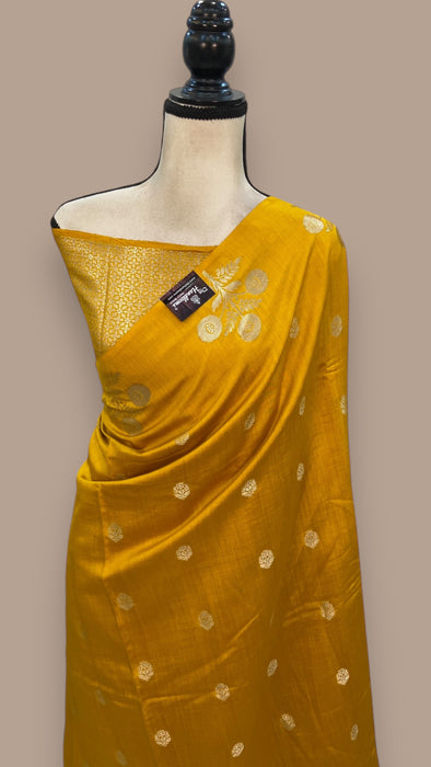 Moonga Georgette Handloom Banarasi Saree